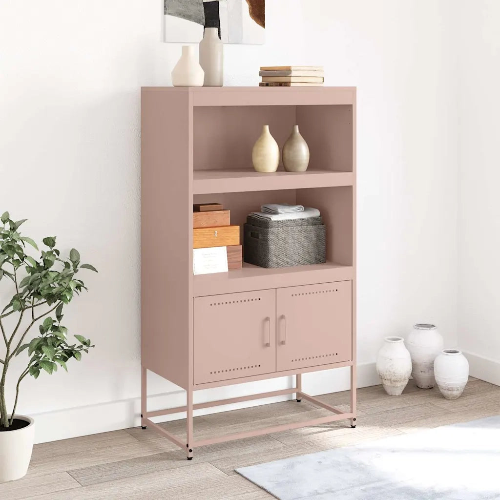 Credenza Rosa 68,5x38,5x123,5 in Acciaio 846501