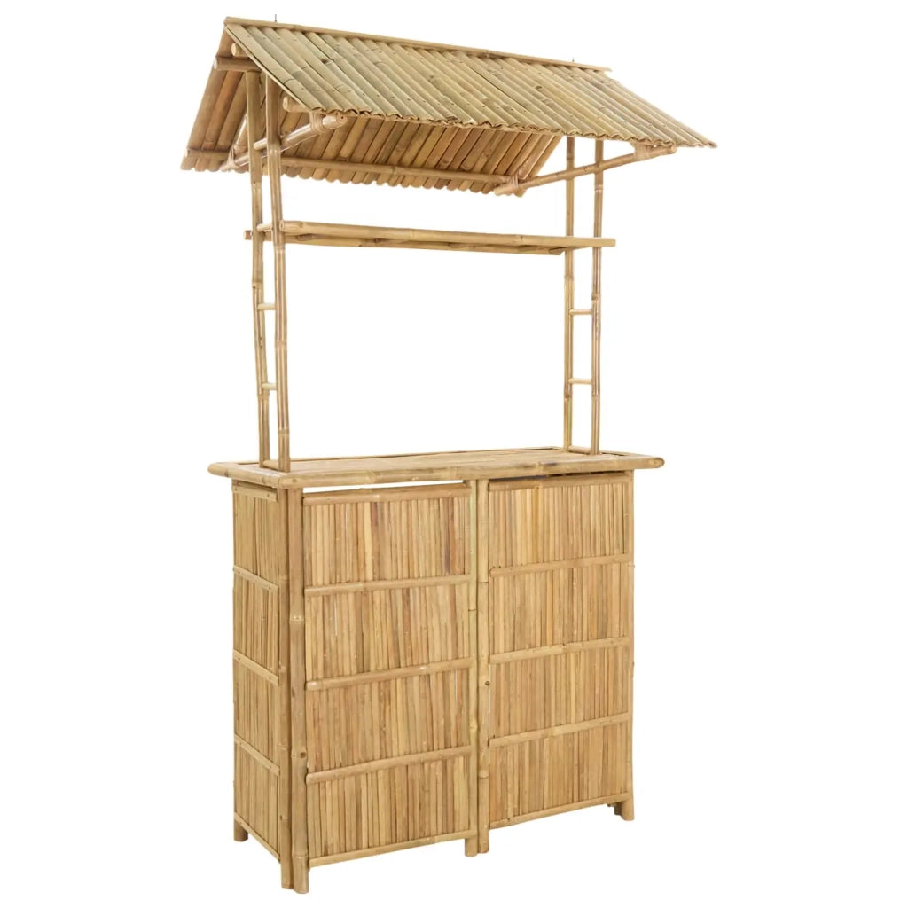 Tavolo da bar da esterno Naturale 115 x 95 x 214 cm Bambù 42028064