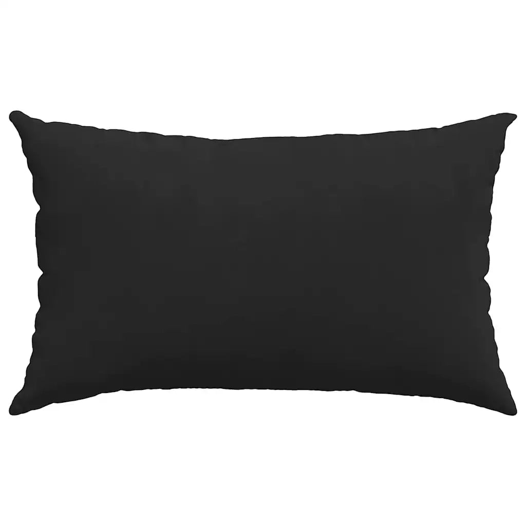 Cuscini da Divano 2 pz | Cuscini per sedie Nero 50 x 30 cm Tessuto