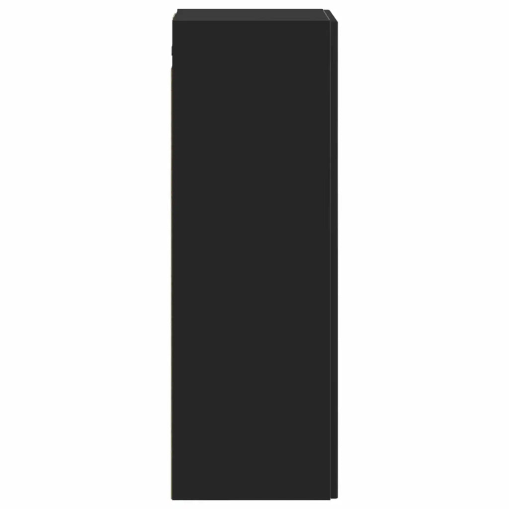 Mobiletto da Bagno a Muro Nero 33 x 34,5 x 100 cm 890653