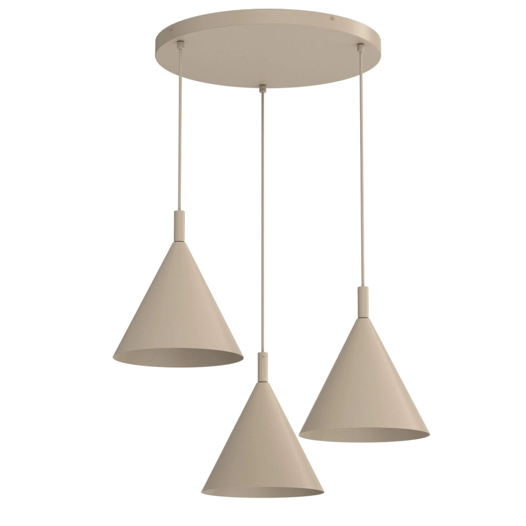 Lampada a sospensione Vins 3xGU10 beige Luminex
