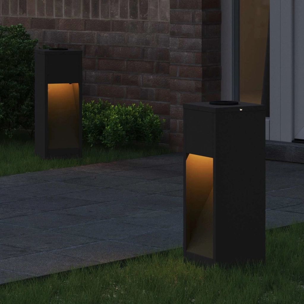 Lucina LED Solare da Percorso 2 pcs Nero 879709