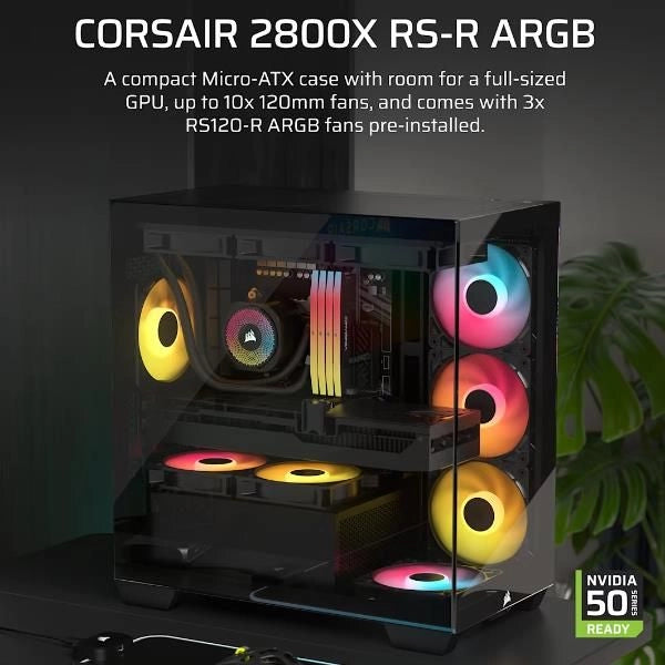 2800x rs-r argb micro-atx case - CC-9011347-WW