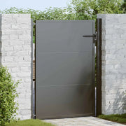 Cancello da giardino con blocco Nero 110 x 130 cm 42015910