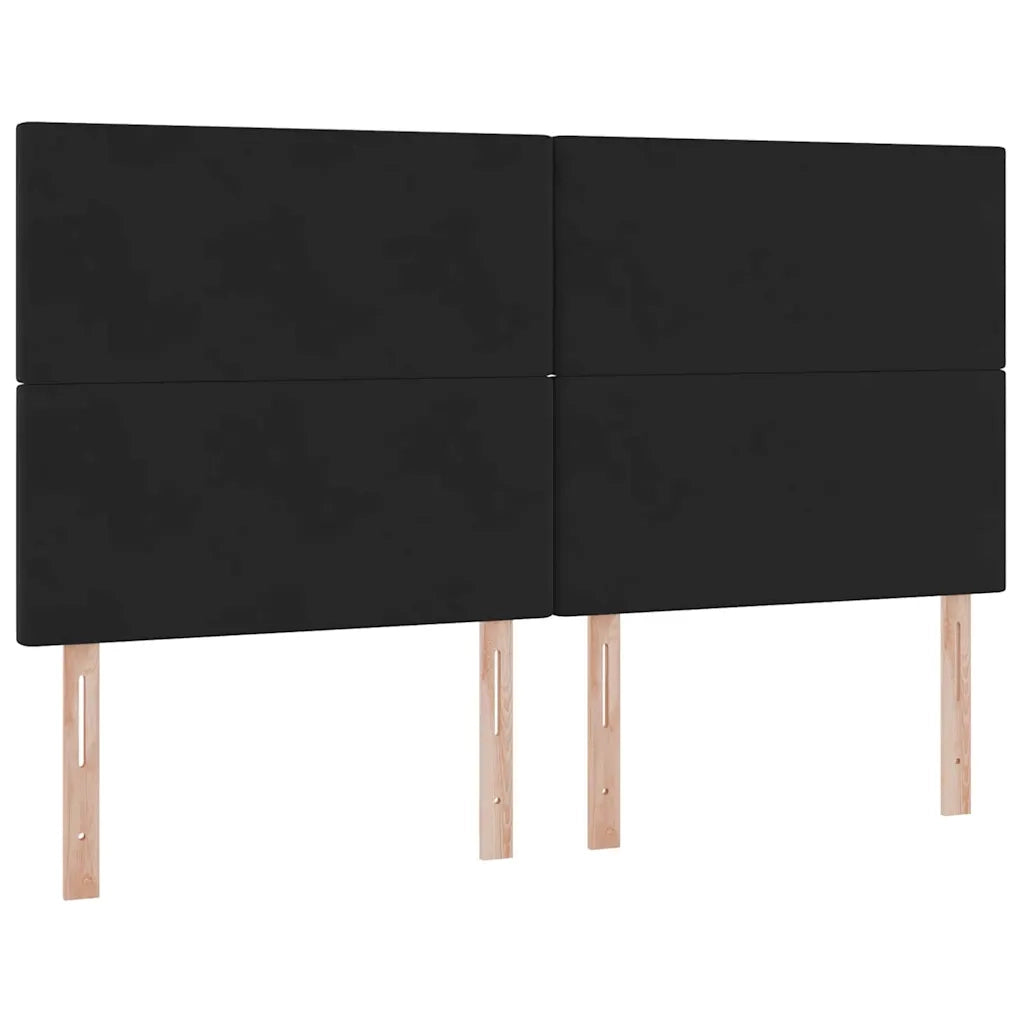 Letto con contenitore e materasso Nero 180 x 200 cm Velluto 3371987