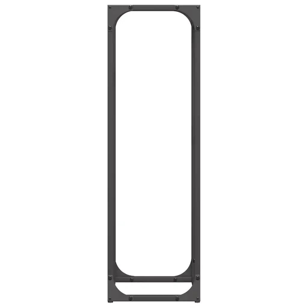 Rastrelliera per Legna da Ardere Nera 25x25x80 cm CFW2812604