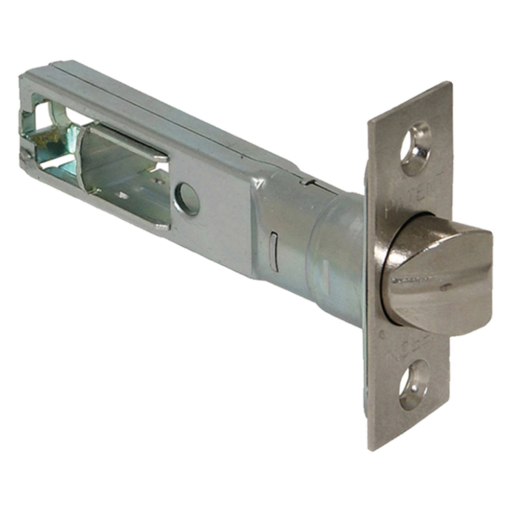 SCROCCO TUBOLARE PER SERRATURA PREMI/APRI 'NOVA' E 80 mm - frontale ottone nichel.  - MERONI