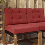Cuscino per divano da esterno 2 pcs Rosso vino Poliestere