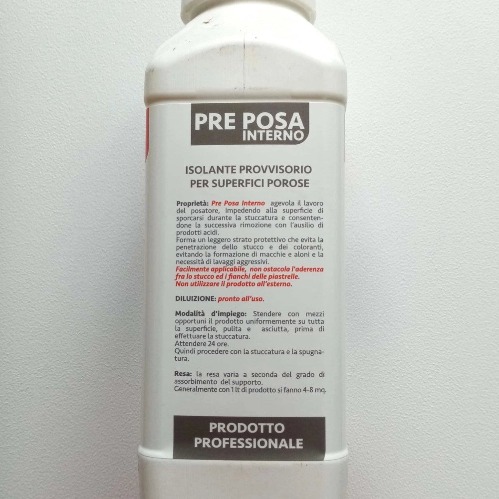 Abichem 1lt pre posa interno isolante provvisorio per superfici porose