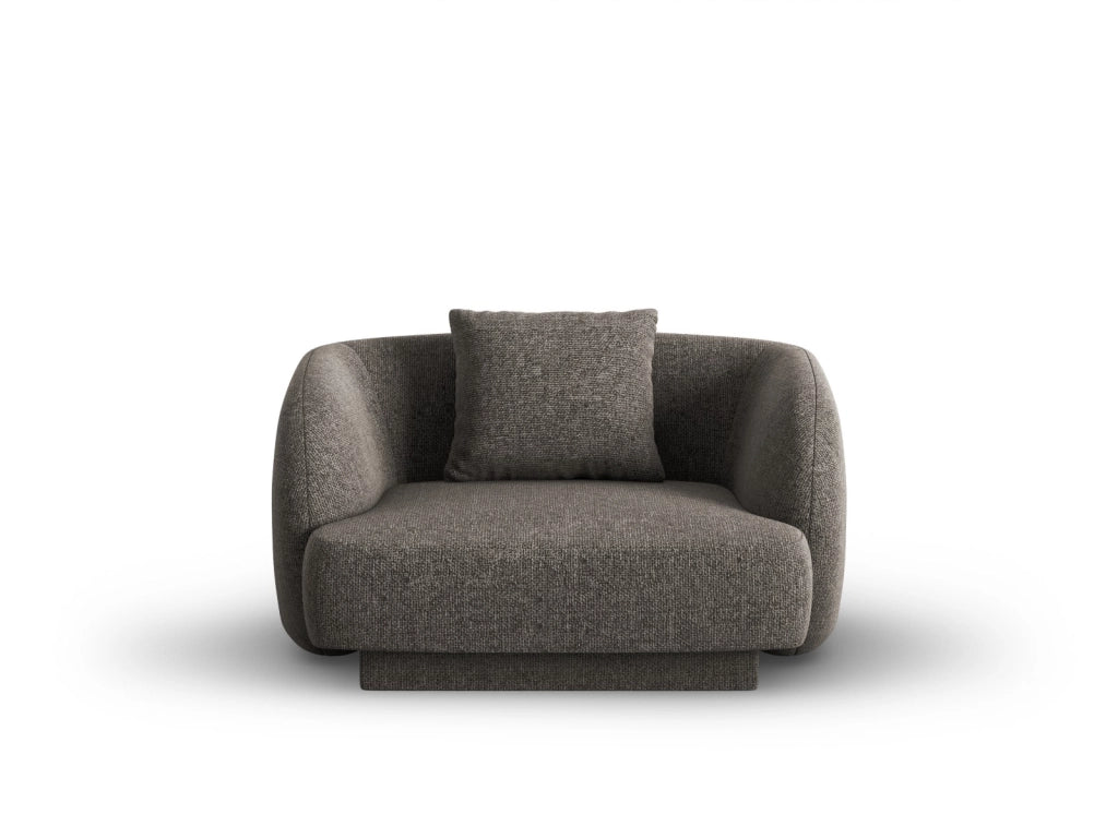 Cosmopolitan Design - Poltrona "Tulum" in ciniglia grigio 