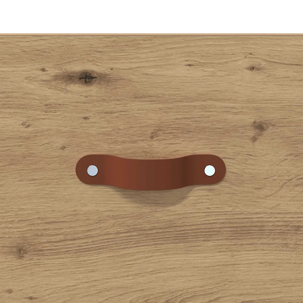 Mobiletto da comodino a parete Rovere artigianale 882336