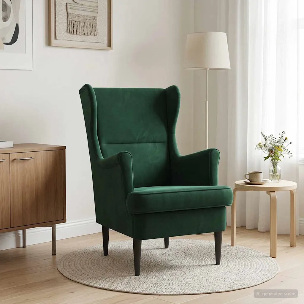 Poltrona Verde Scuro Velluto 42029865