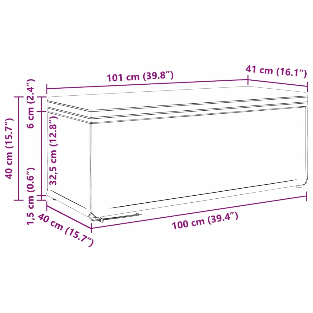 Pouf Grigio scuro Tessuto e Legno Ingegnerizzato 876789