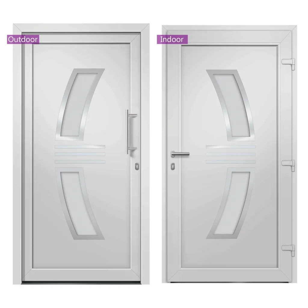 Porta di Ingresso Bianca 88x200 cm 3057565