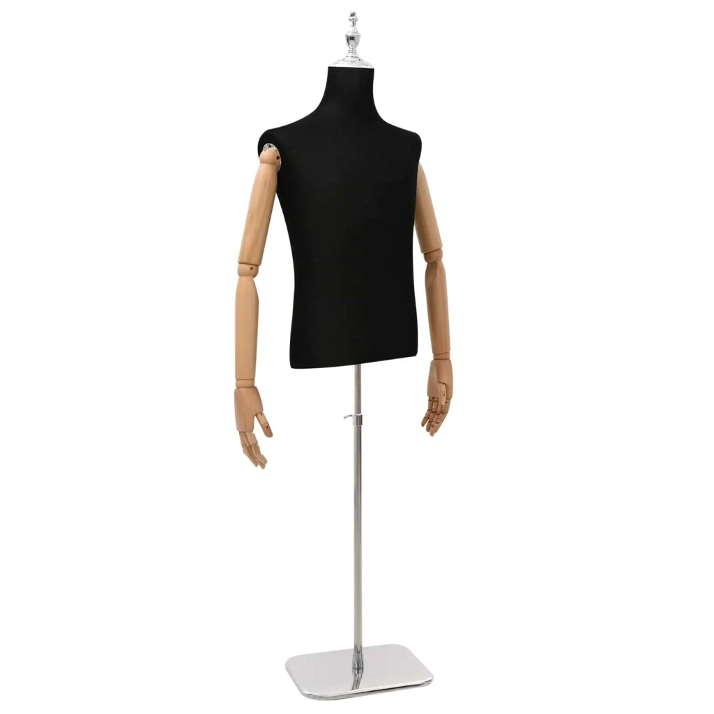 Manichino Regolabile 170-218 cm con Base Maschio PP Nero 42041706