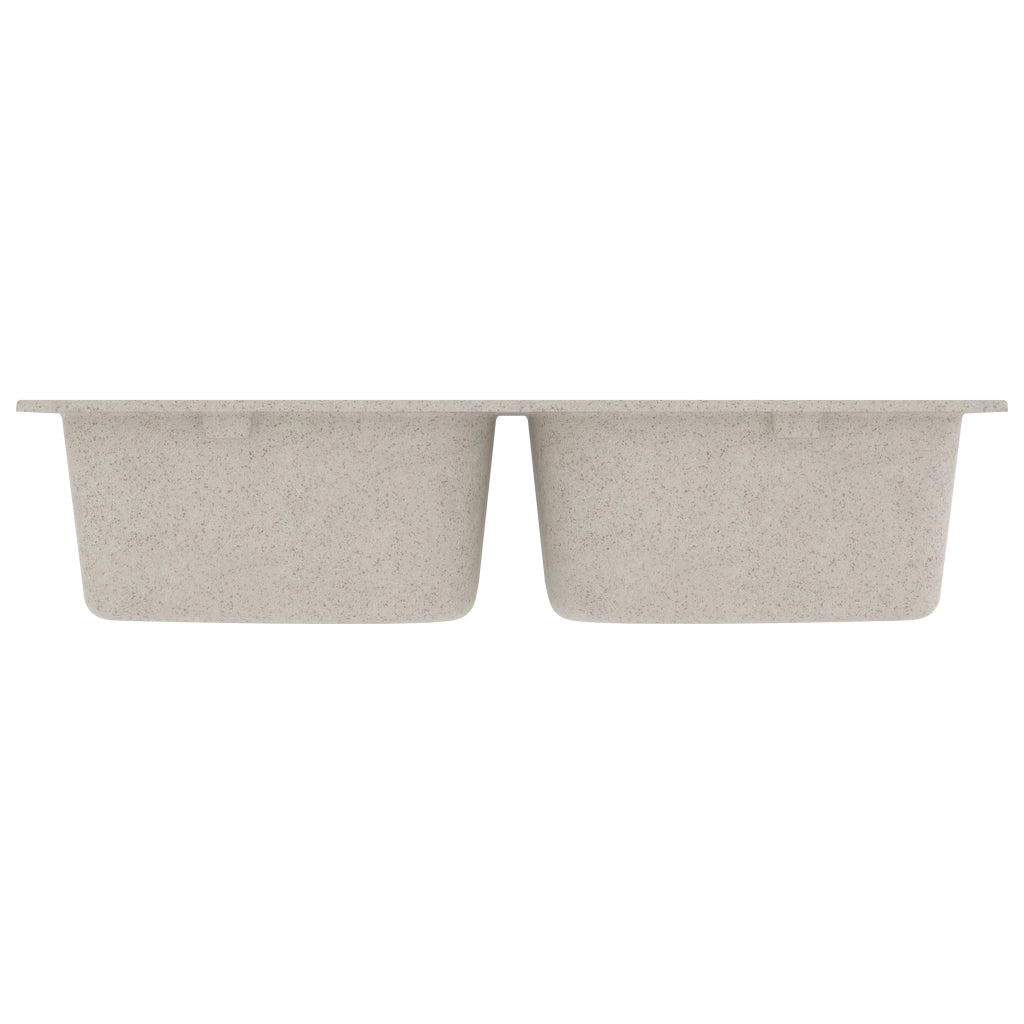 Lavello da cucina Beige 76 x 48 x 30 cm Quarzo e Resina 147083