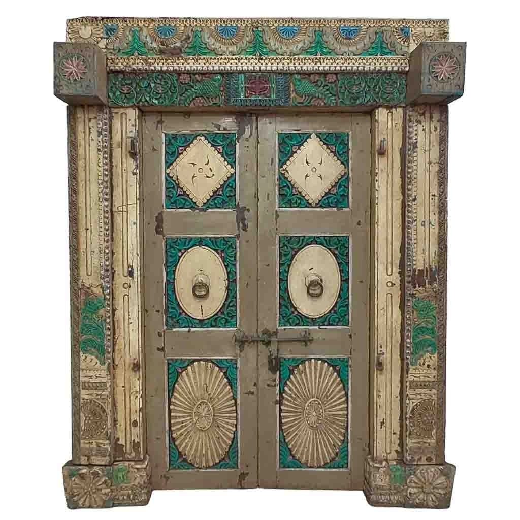 Porta in legno fatta a mano 165x34x218h cm