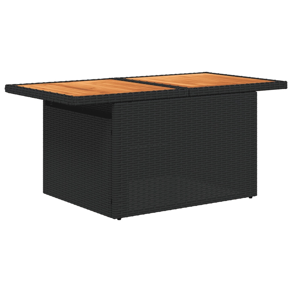 Set Divani da Giardino con Cuscini 8 pz Nero in Polyrattan 3274072