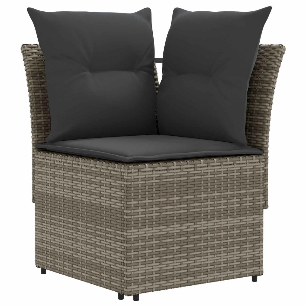 Set di Mobili 7 pcs Grigio e Grigio Scuro Rattan in PE 3422211