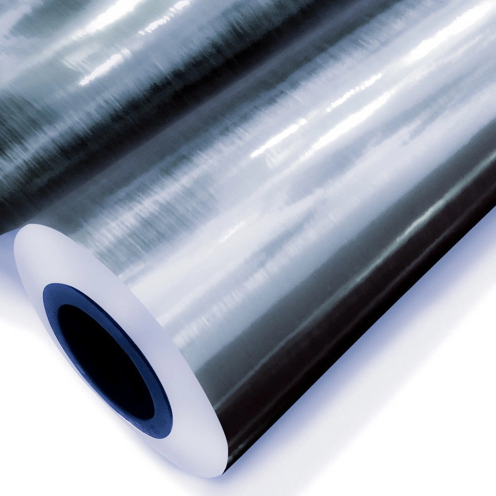 ARGENTO SPAZZOLATO - Pellicola Metallizzata adesiva - 122cm di base Misura: 122x100 cm