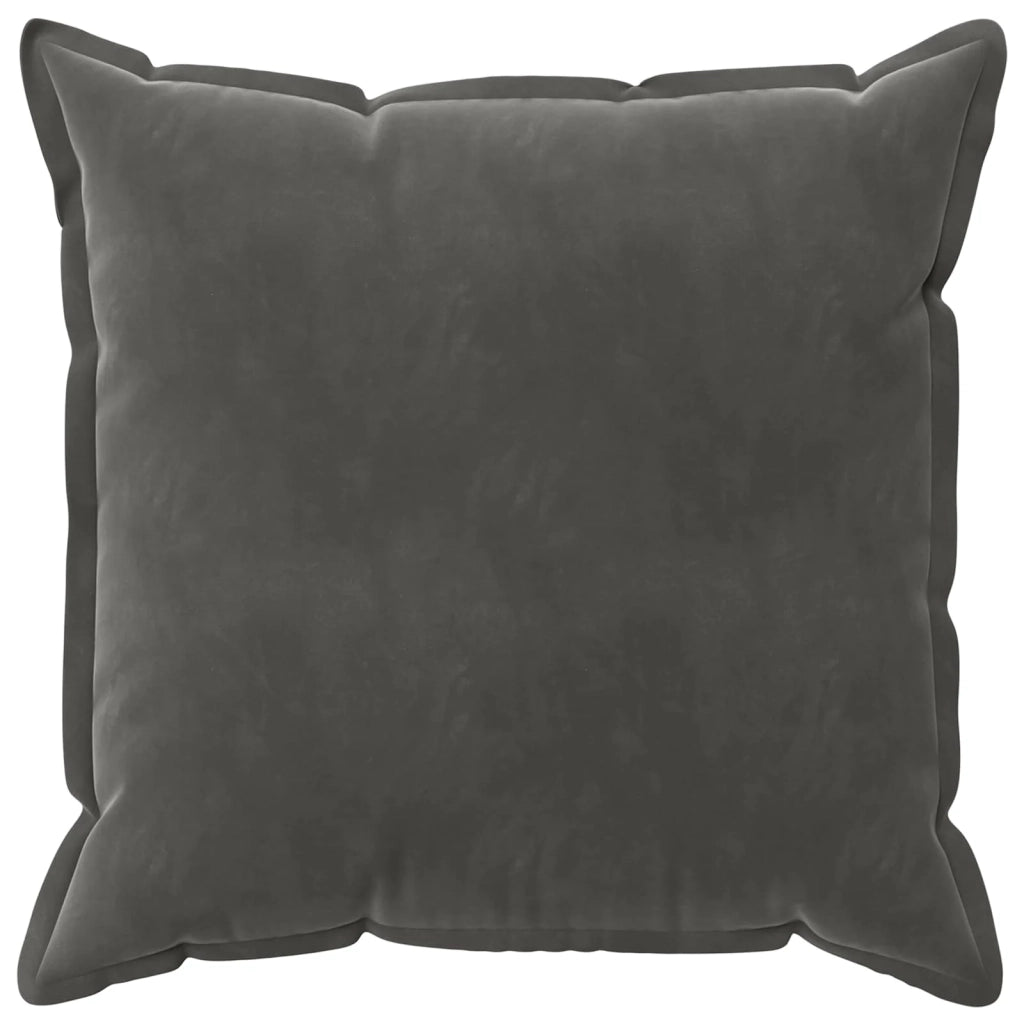 Federa 2 pcs HOUTEN Grigio Scuro 55 x 55 cm Velluto 920359