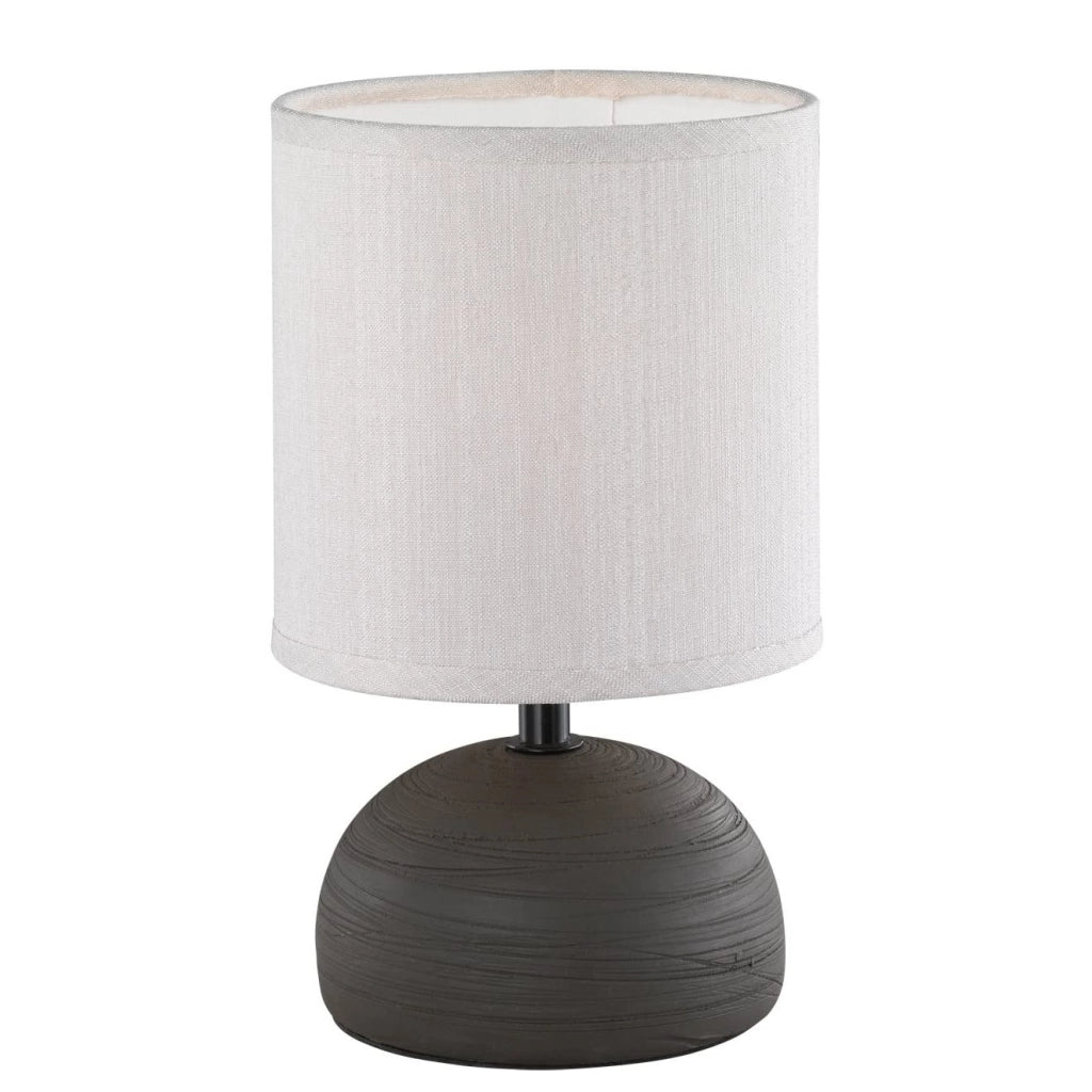 LAMPADA DA TAVOLO LUCI E14 D.14XH23CM MARRONE