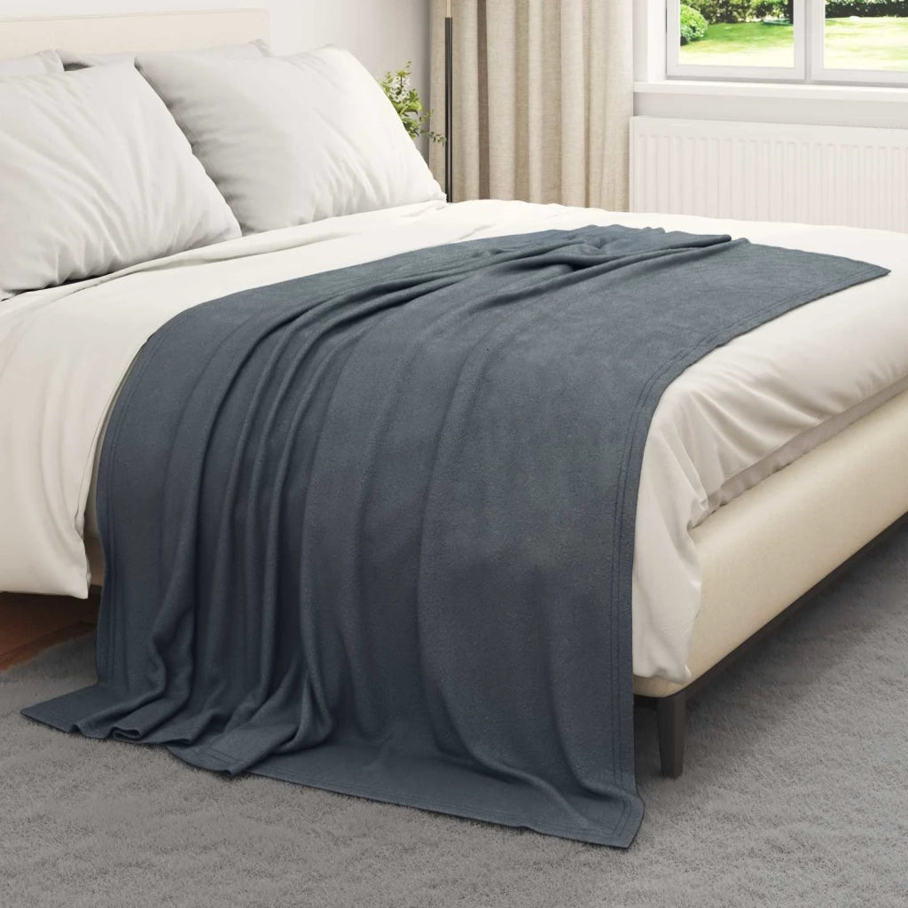 Coperte da Pile 24 pcs Grigio scuro 200 x 150 cm Panno 42017094