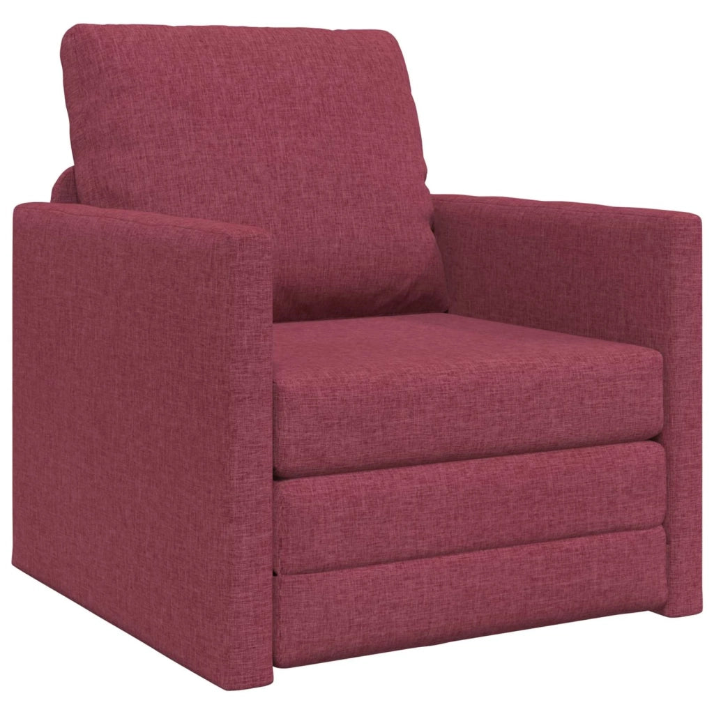 Divano letto Rosso Vino 74 x 77 x 81 cm Tessuto 4106624