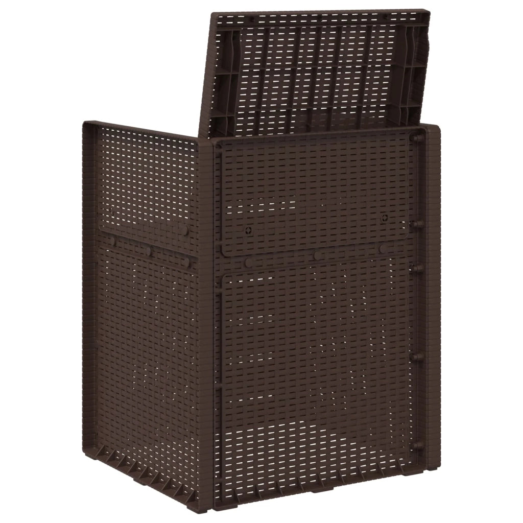 Sedie da pranzo da giardino 2 pcs Marrone PP 899962