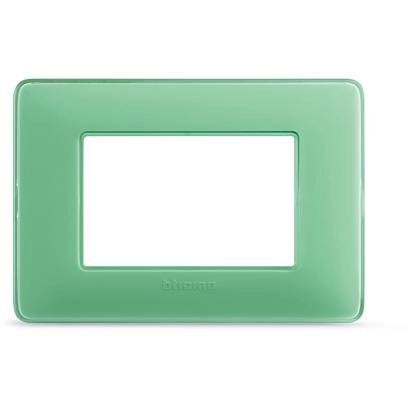 BTicino AM4803CVC Placca 3 Moduli Te Verde