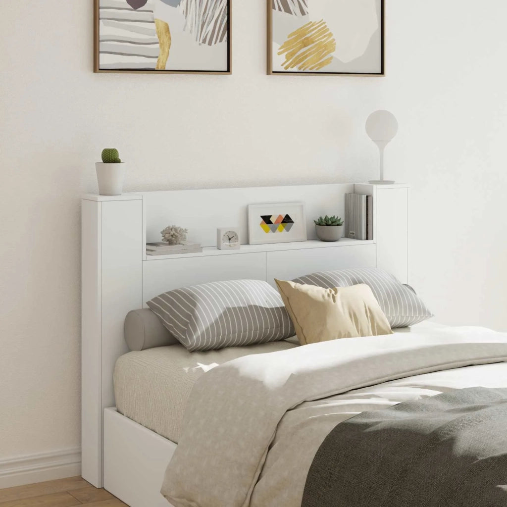 Testata con Mobile e LED Bianco 140 x 16,5 x 103,5 cm 8006538