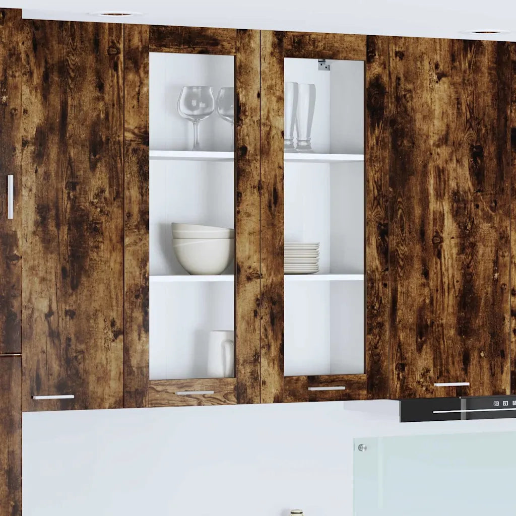 Armadio pensile Rovere fumé 80 x 31 x 100 cm Legno multistrato 884398