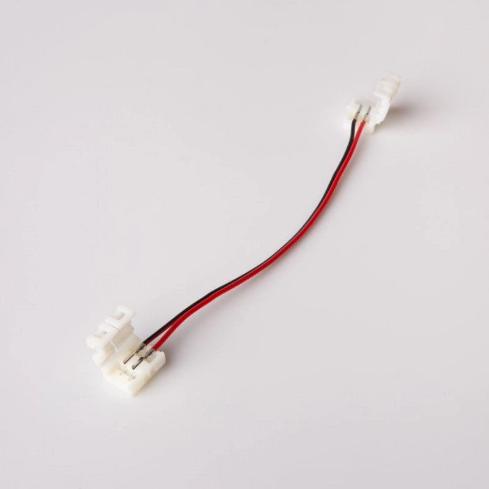 Connettore doppio per striscia LED mono 8mm IP63 cavo 10cm