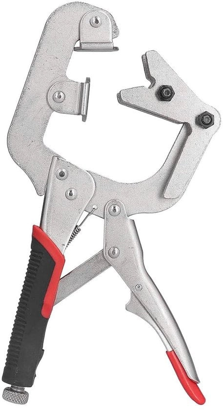 Clemma a C 270° rotativa - clessidra a C regolabile - acciaio cromovalvanadico - impugnatura antiscivolo - forza di chiusura massima - per lavorazione del legno