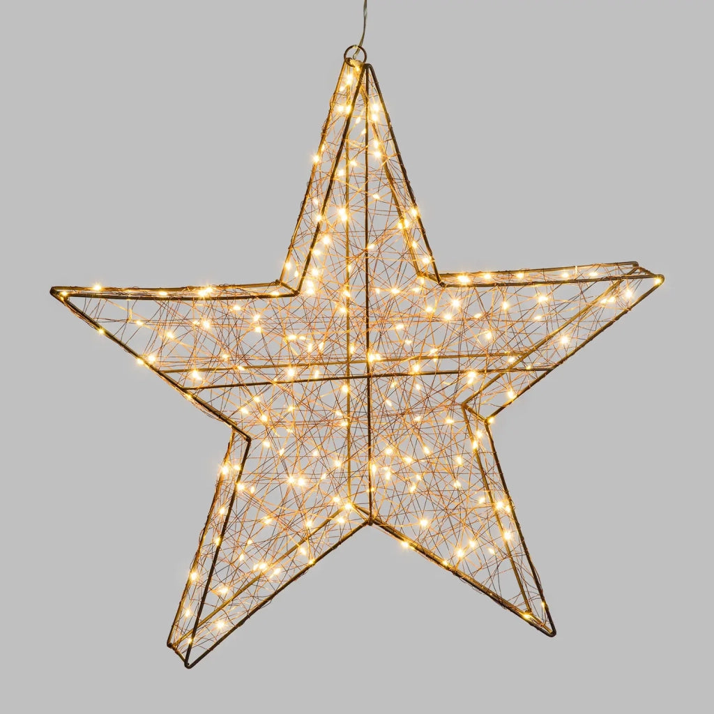 Stella 3D Copper 40 cm 80 MicroLED B Caldo FlashLED IP44