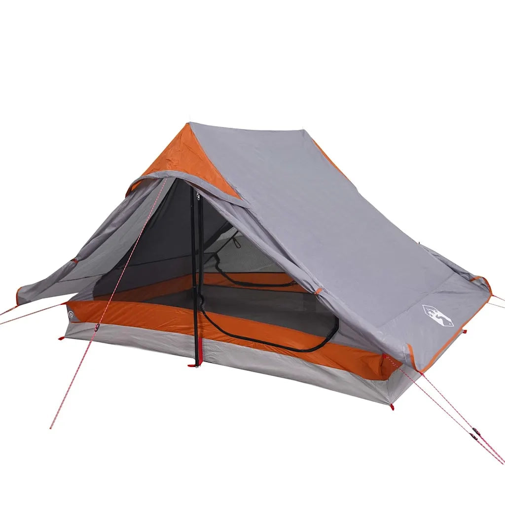 Tenda da Campeggio 2 Persone Grigio Impermeabile 4009436