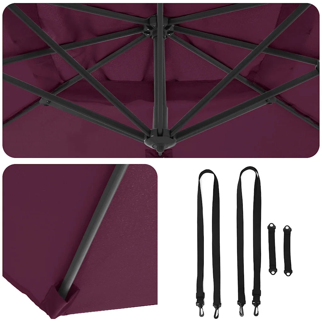 Ombrello | Parasolne Rosso Bordeaux 351 x 250 x 260 cm