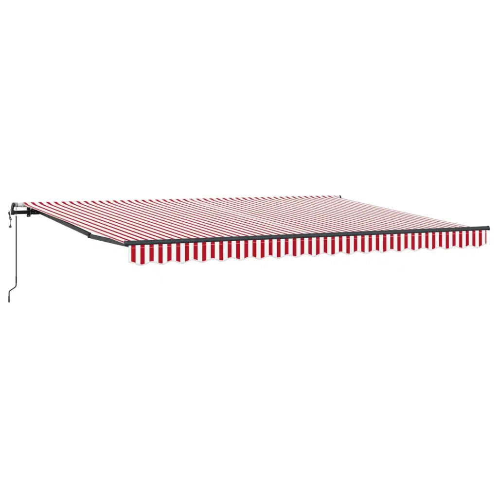 Tenda Retrattile Rosso e Bianco 450 × 350 cm 3331103