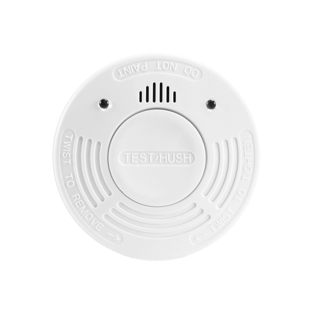 Confezione da 2 Rilevatori di Fumo Ottici da 85 dB con Pulsante di Test e Funzione Silenzio Bianco Alecto