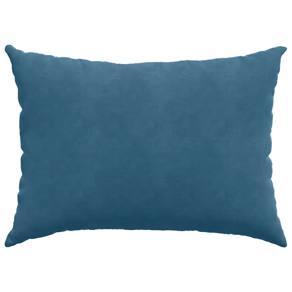 Cuscini da Divano 2 pz-Set di 2 Cuscini per Sofa Blu 70 x 50 cm Tessuto in Cords 505463