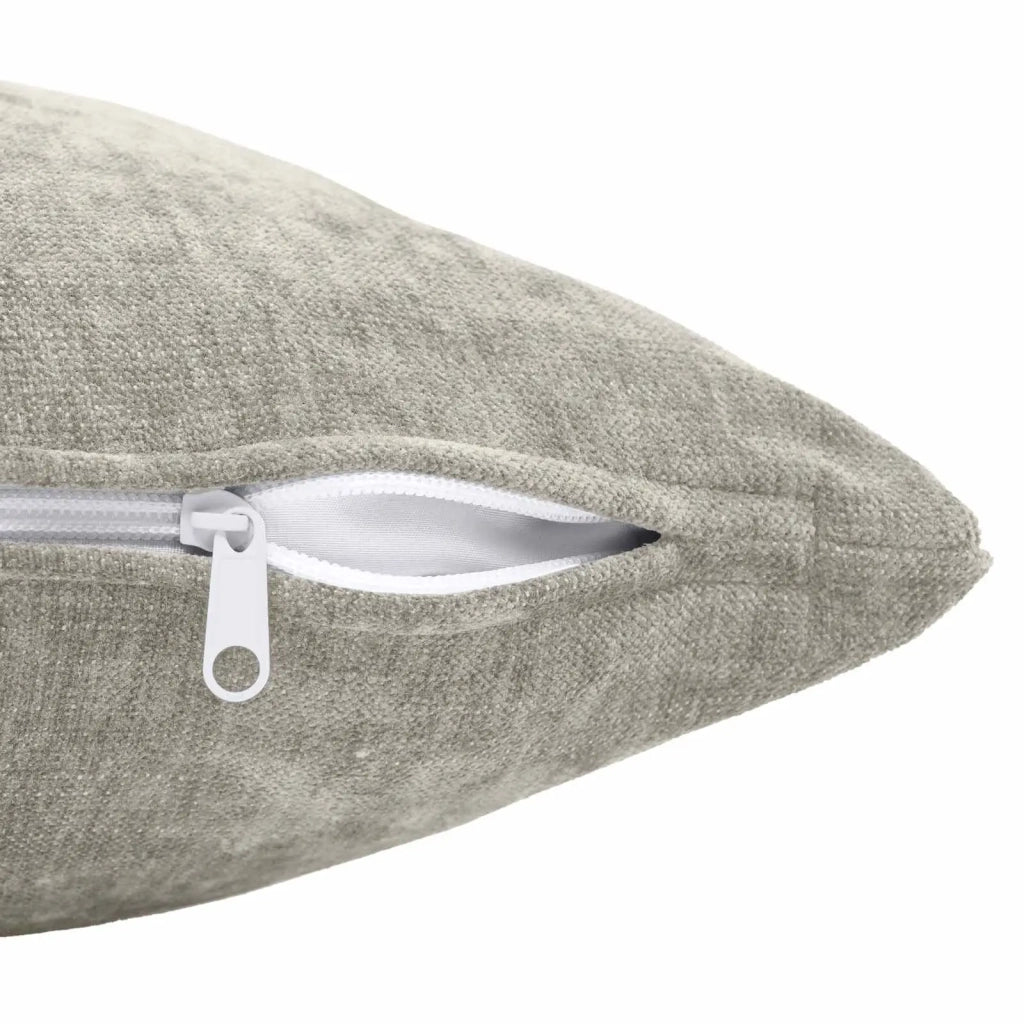Federa 2 pz HEERLEN Grigio Chiaro 35 x 35 cm Tessuto Chenille 908113