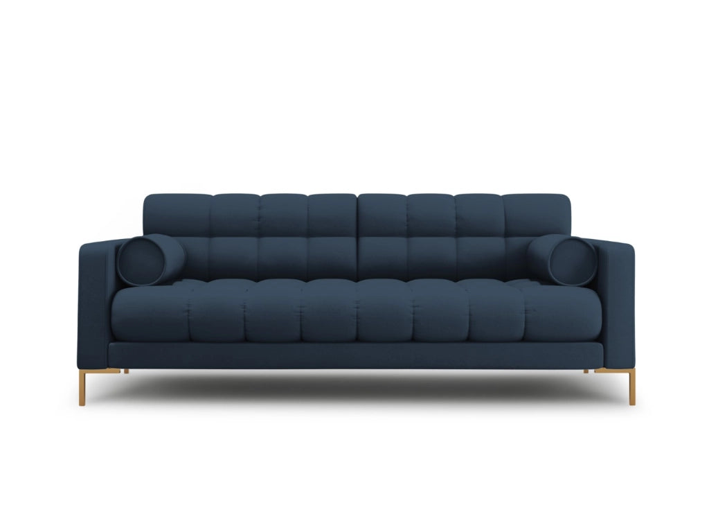 Cosmopolitan Design - Divano "Bali" 3 posti in tessuto strutturato blu 