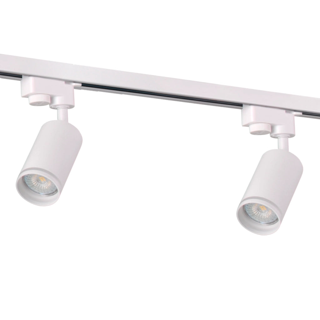 Kit binario 1m 3 faretti GU10 bianco Paris Polux 321589