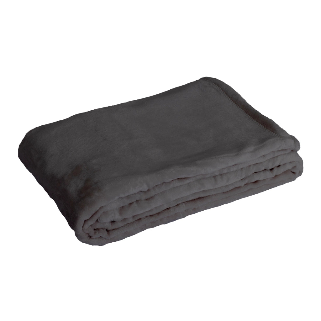 Plaid nera 130 x 170 cm FLANBERG