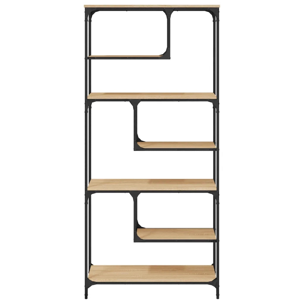 Libreria Rovere Sonoma 81x36x176 cm in Legno Multistrato 836224
