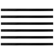 Spazzole per porte autoadesive 6 pz Nero 100 cm CFW7938341