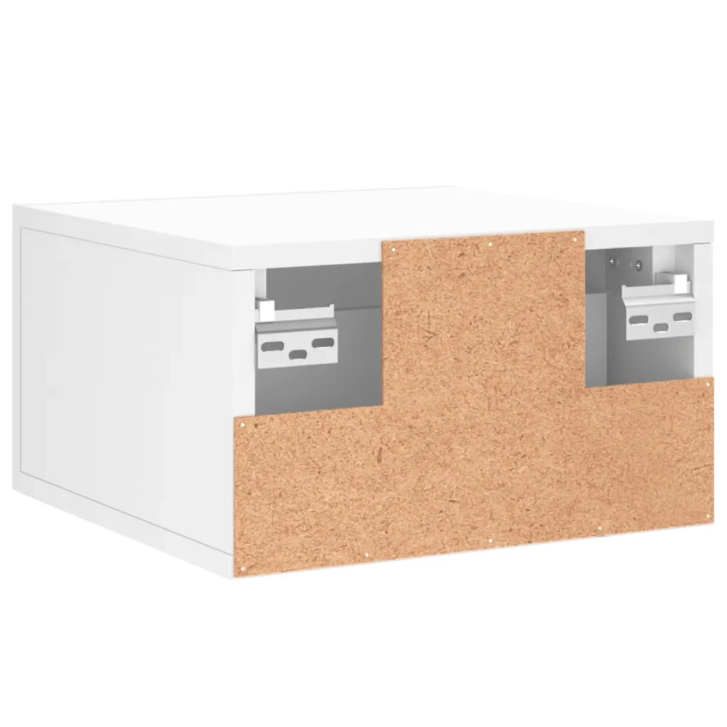 Comodino a Muro Bianco 35x35x20 cm 829772