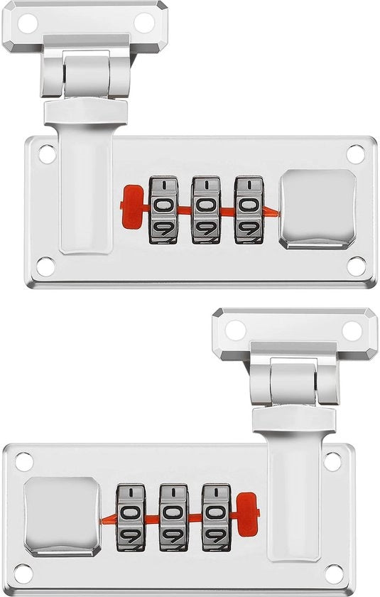 Combinatore per valigie - Codice 3 cifre - Misceliatore di metallo - Duraturo e Sicuro - Chiusura per valigia - Formato compatto 65x29 mm - Chiusura per valigia