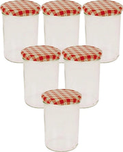 6 giardiniere/vasche per conservazione 440ml con 6 etichette.