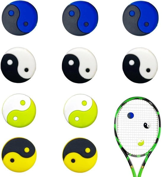 Accessorio da Tennis 4 Pezzi - Dampipattino - Accessori da Tennis - Uomo - Sport - Materiale di Silicone Amichevole con l'Ambiente